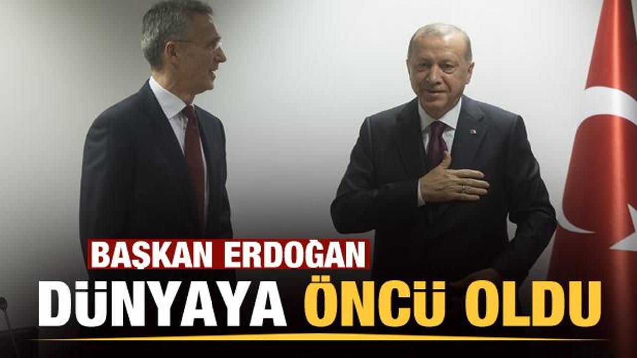 Başkan Erdoğan dünya liderlerine öncü oldu