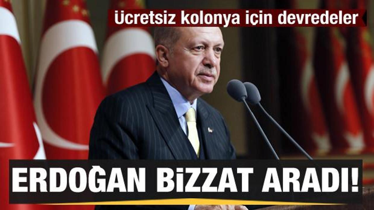 Erdoğan bizzat aradı: Ücretsiz kolonya için devredeler