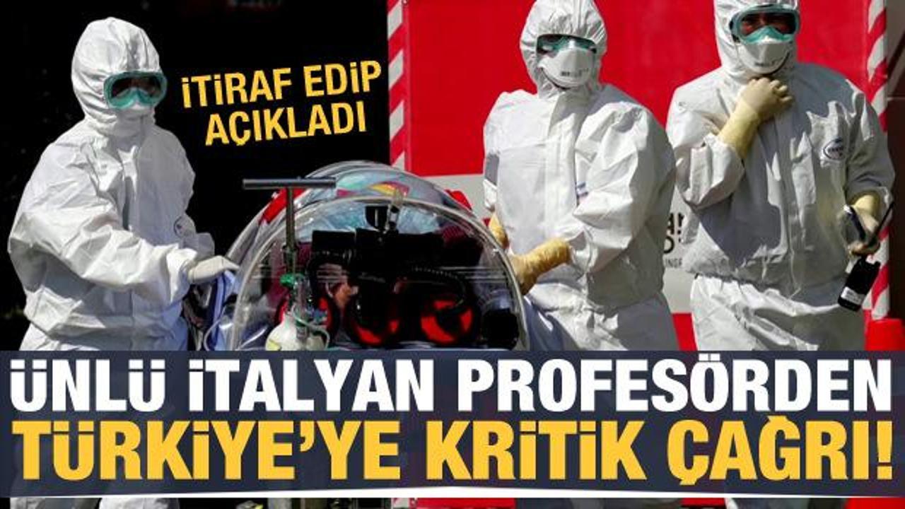 Ünlü İtalyan profesör itiraf edip Türkiye'ye çağrı yaptı!