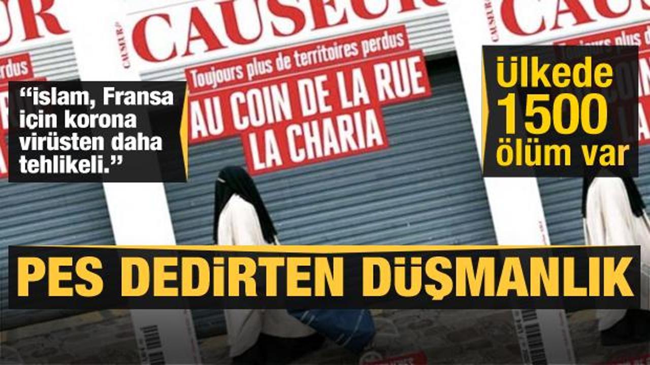 Fransız dergisi Causeur'den İslam düşmanlığı: Bizi koronavirüs değil, İslam tehdit ediyor