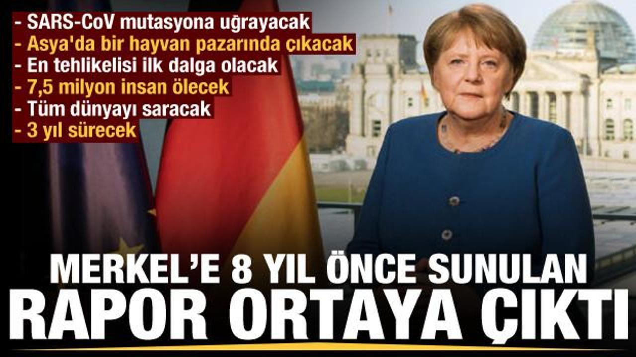 Merkel'e 8 yıl önce sunulan koronavirüs raporu ortaya çıktı: 7,5 milyon insan ölecek