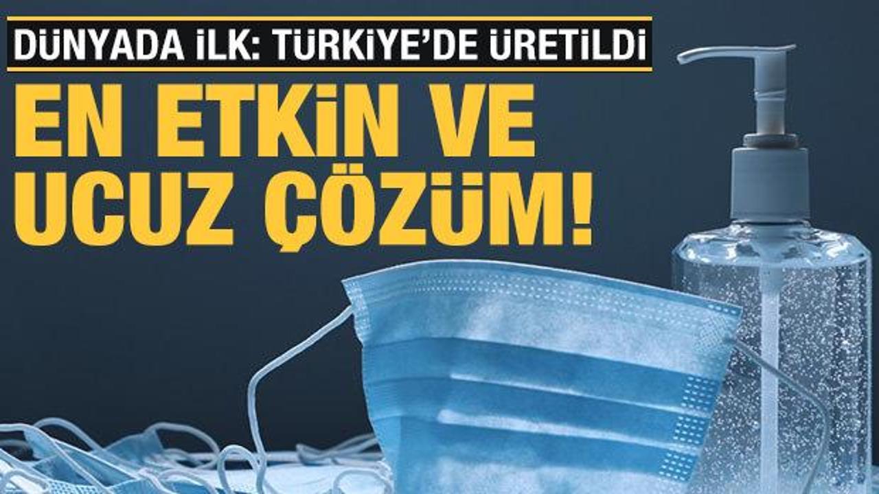 Koronavirüse karşı Türkiye'de üretildi: Yüzeyler aylarca temiz kalabiliyor