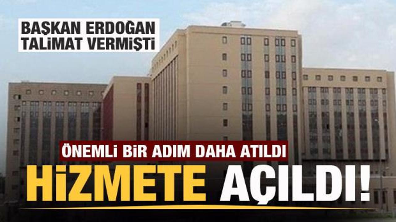 Başkan Erdoğan talimat verdi! Hizmete açıldı