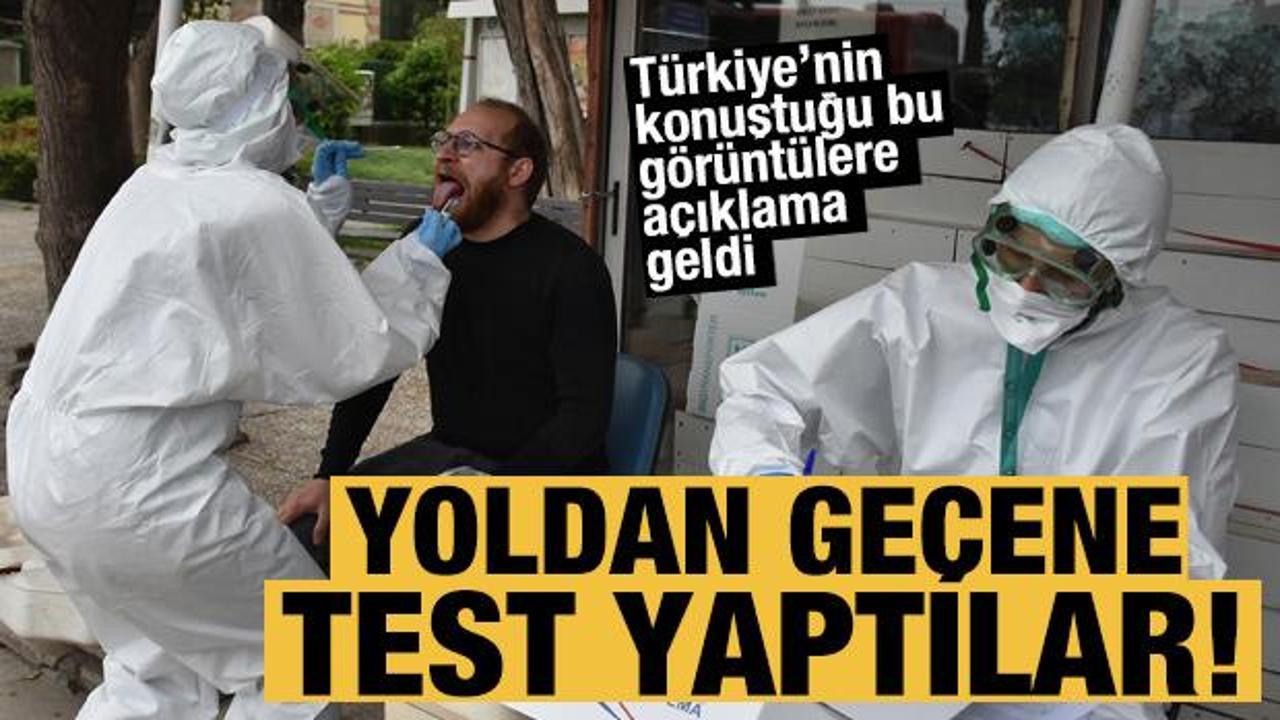 İzmir'de sokakta vatandaşlara koronavirüs testi