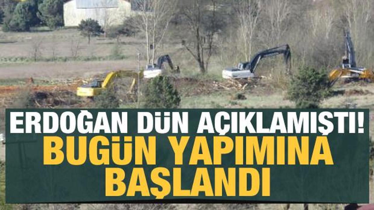 İstanbul'daki salgın hastanelerinin yapımına başlandı