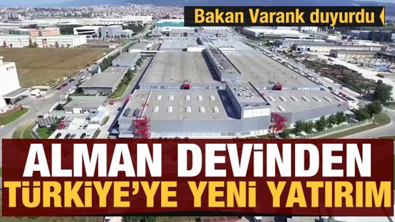 Bakan Varank duyurdu! Alman devinden Türkiye'ye yeni yatırım