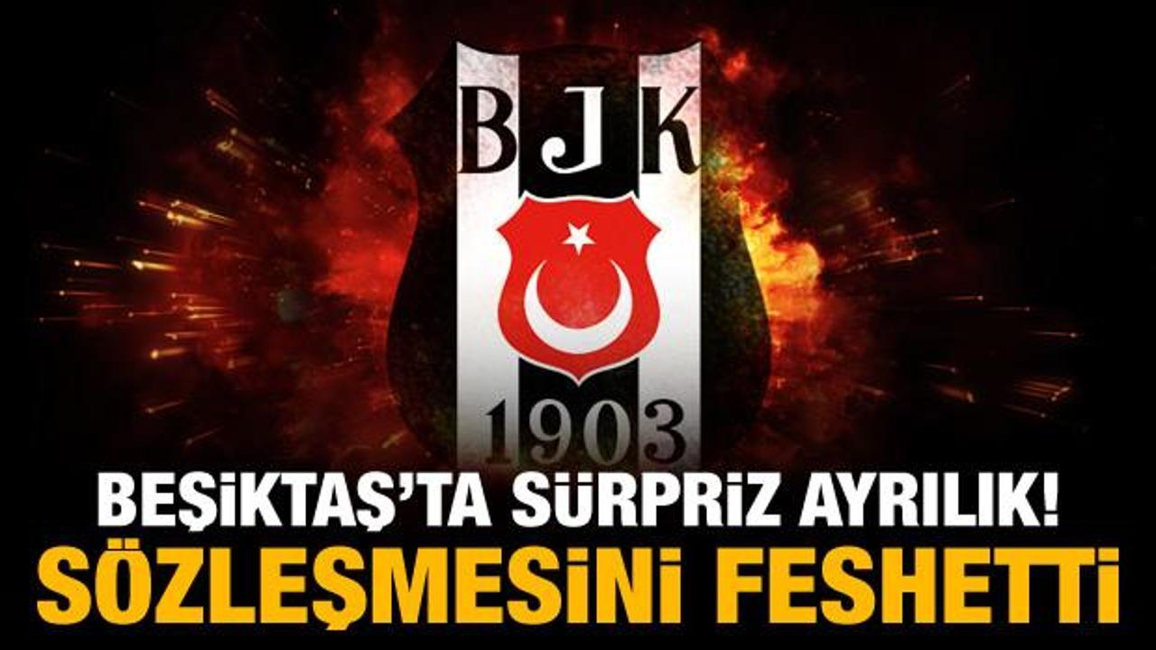 Beşiktaş'ta sürpriz ayrılık! Sözleşmesini feshetti