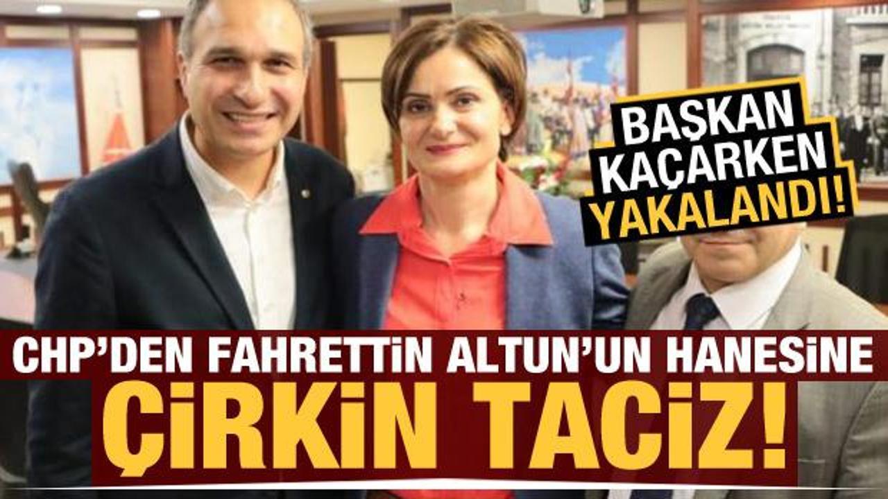 CHP'den Fahrettin Altun'un hanesine çirkin taciz! Başkan kaçarken yakalandı