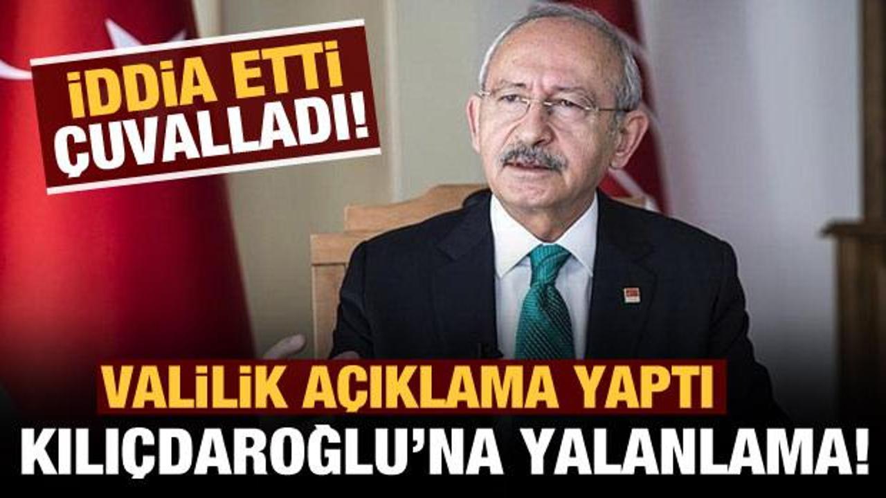 İstanbul Valiliği'nden Kemal Kılıçdaroğlu'na yalanlama
