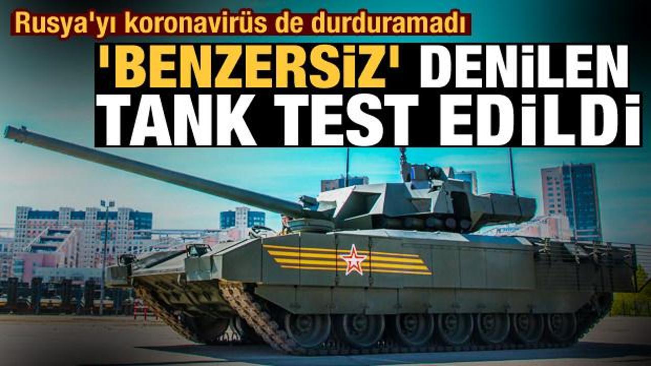 Rusya'yı koronavirüs de durduramadı! 'Benzersiz' tank Suriye'de test edildi