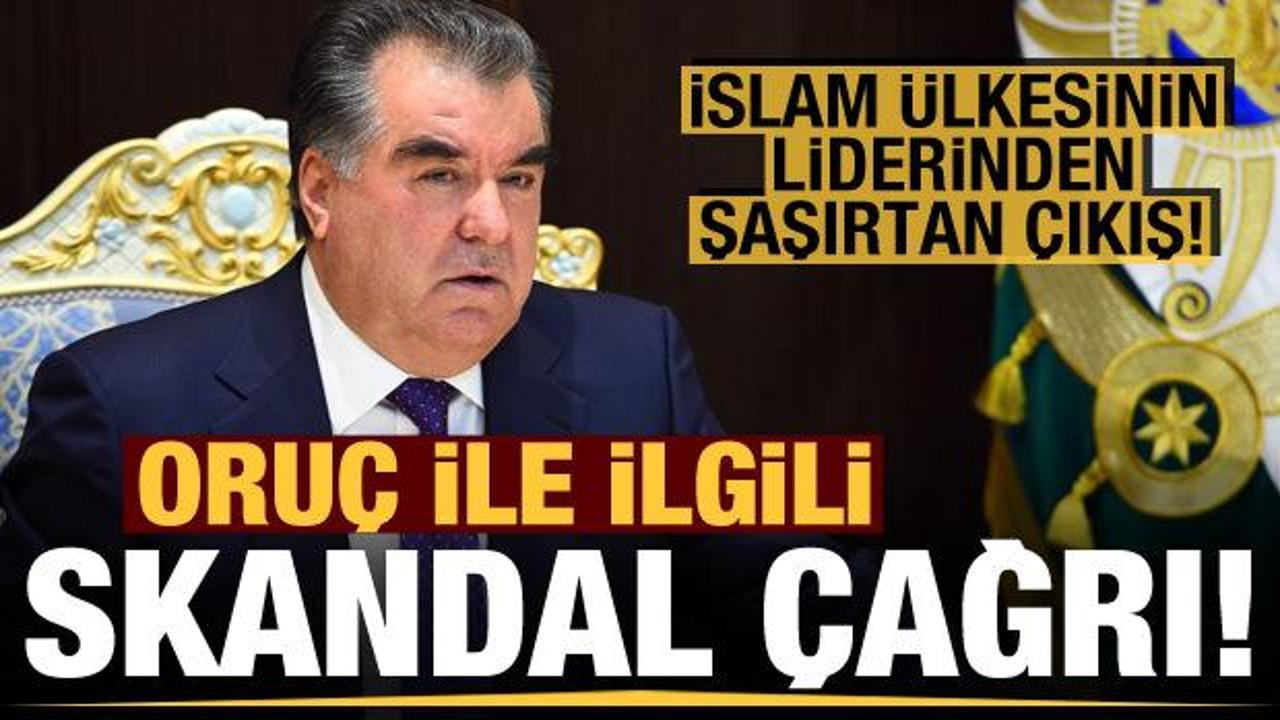 Tacikistan'dan oruç ile ilgili skandal çağrı!