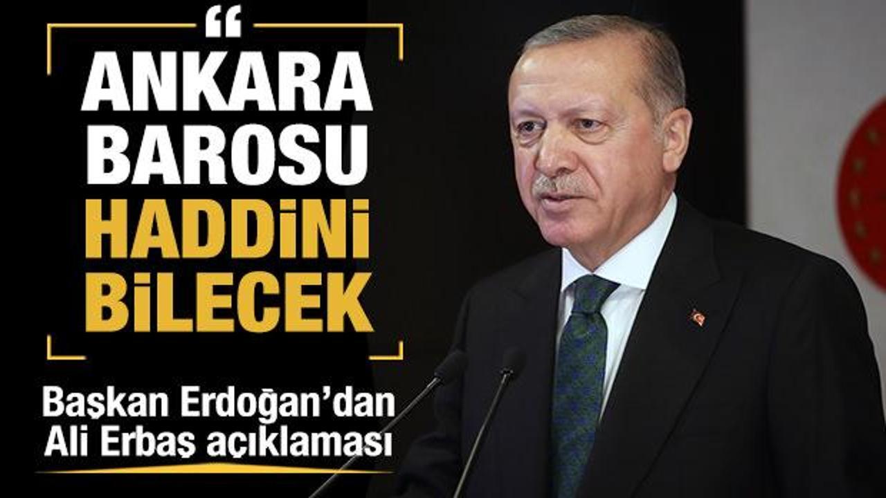Başkan Erdoğan'dan Ali Erbaş açıklaması: Söyledikleri sonuna kadar doğrudur