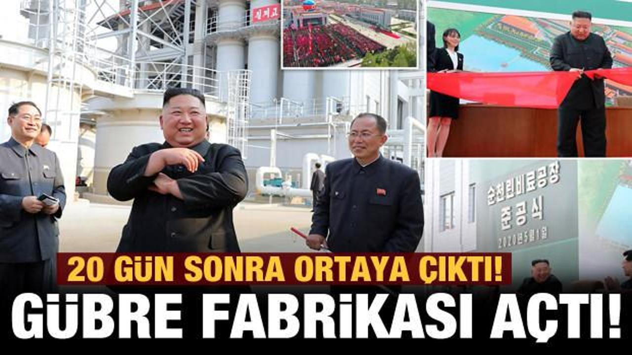Fotoğrafları yayınlandı: Öldüğü söylenen Kim Jong-un gübre fabrikası açtı