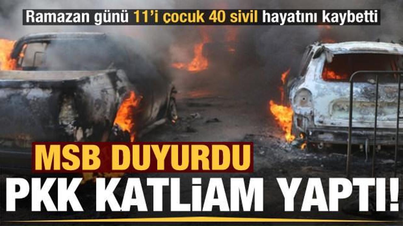 MSB duyurdu, PKK katliam yaptı! Onlarca sivil hayatını kaybetti
