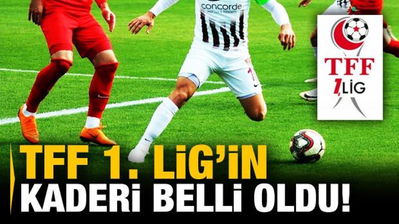 TFF 1. Lig'in kaderi belli oldu!