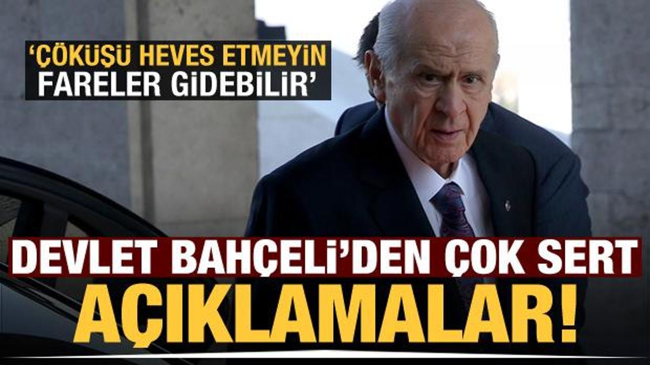 Devlet Bahçeli'den sert açıklamalar! 'Hepimiz suyun dibini boylarız...'