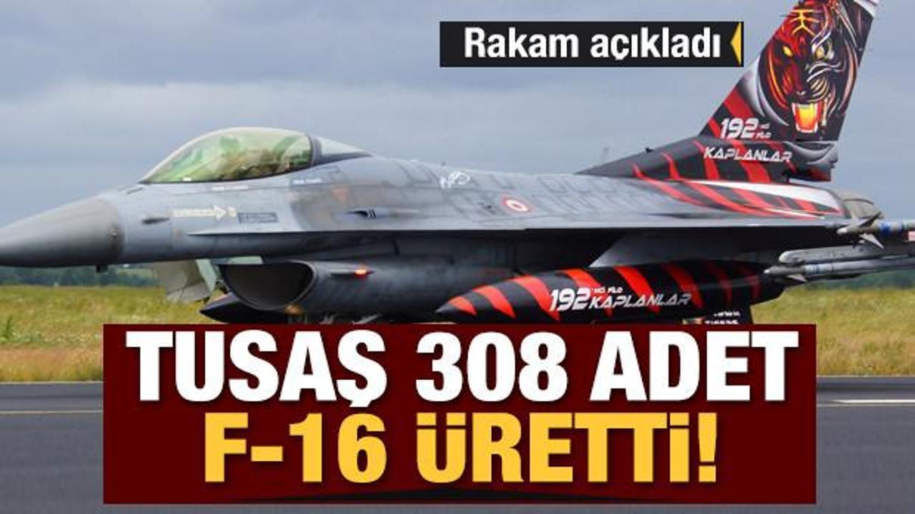 TUSAŞ 308 adet F-16 üretti