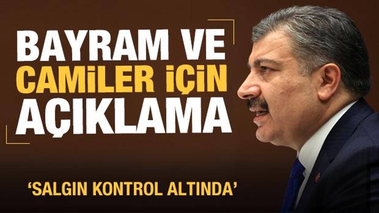 Bakan Koca'dan son dakika camiler ve pandemi hastaneleri için açıklama