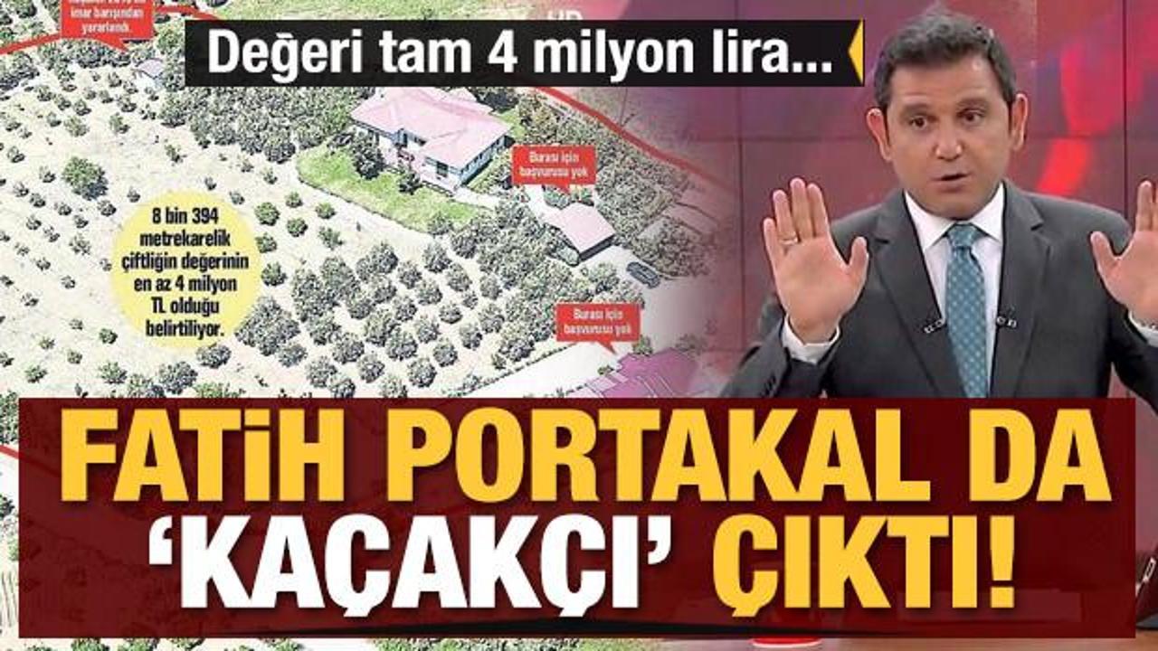 Fatih Portakal da ‘kaçakçı’ çıktı! Değeri tam 4 milyon lira