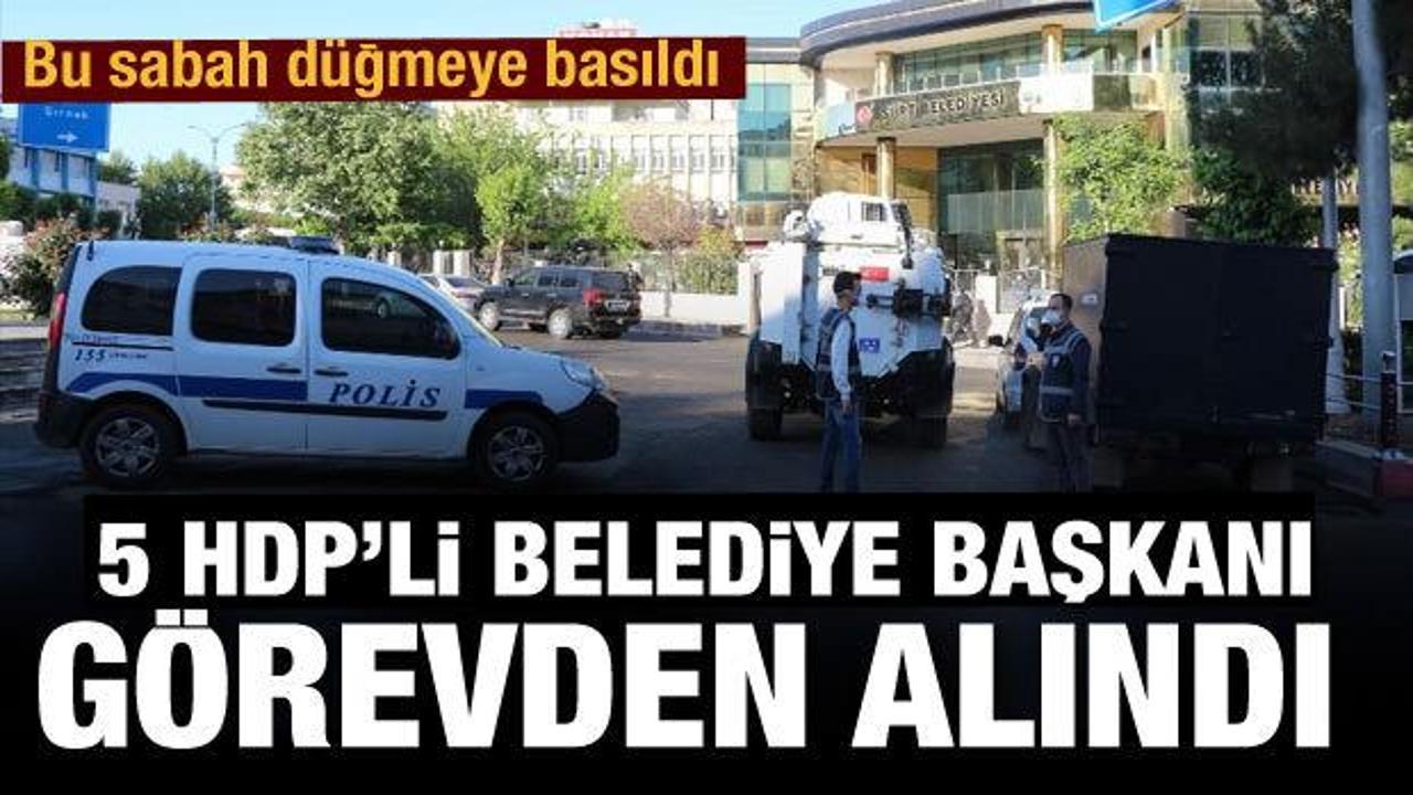 HDP’li  5 belediye başkanı gözaltına alındı!