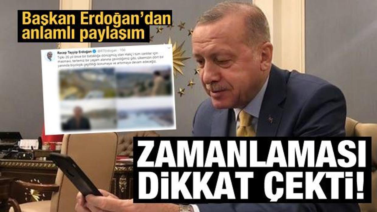 Başkan Erdoğan'dan anlamlı Haliç paylaşımı