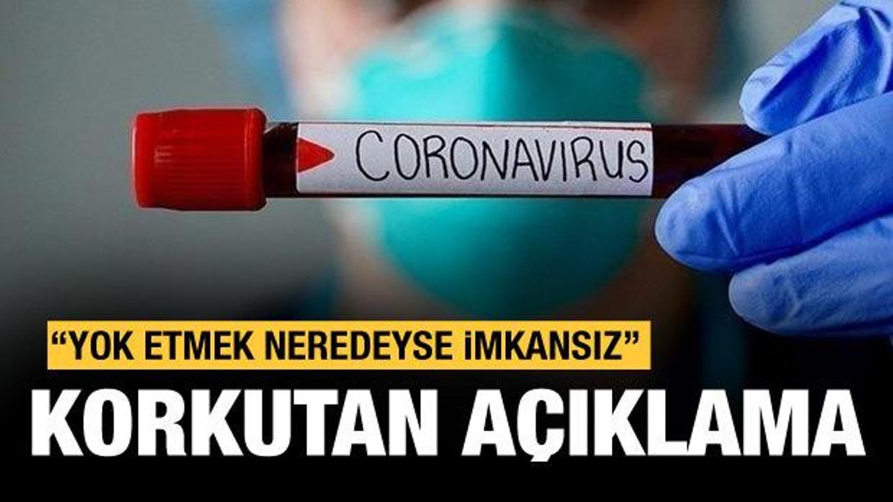 Bilim insanından koronavirüs itirafı: Tamamen yok etmek imkansız