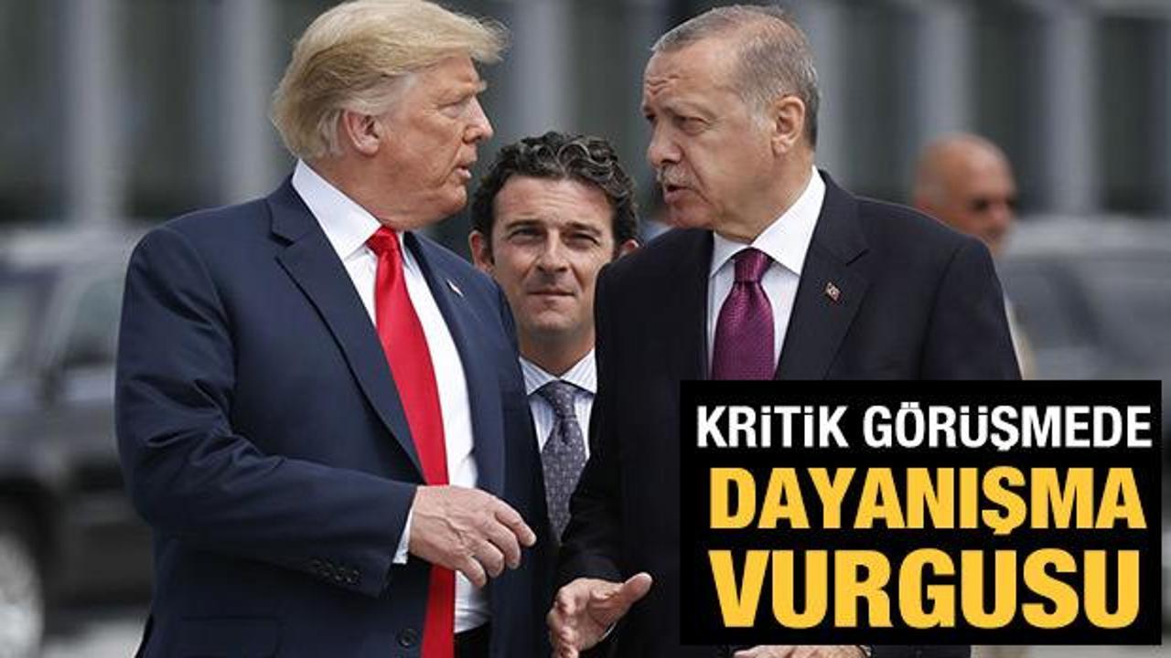 Cumhurbaşkanı Erdoğan ABD Başkanı Trump ile görüştü