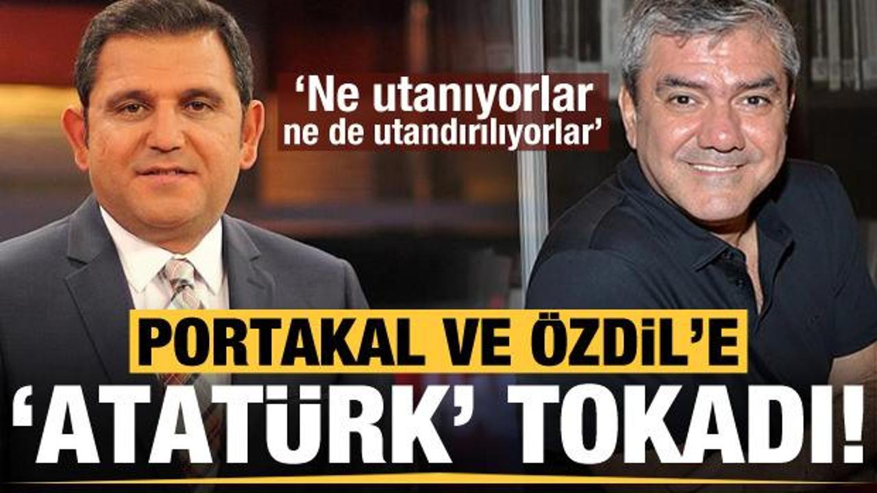 Fatih Portakal ve Yılmaz Özdil'e 'Atatürk' tokadı! Çok sert sözler