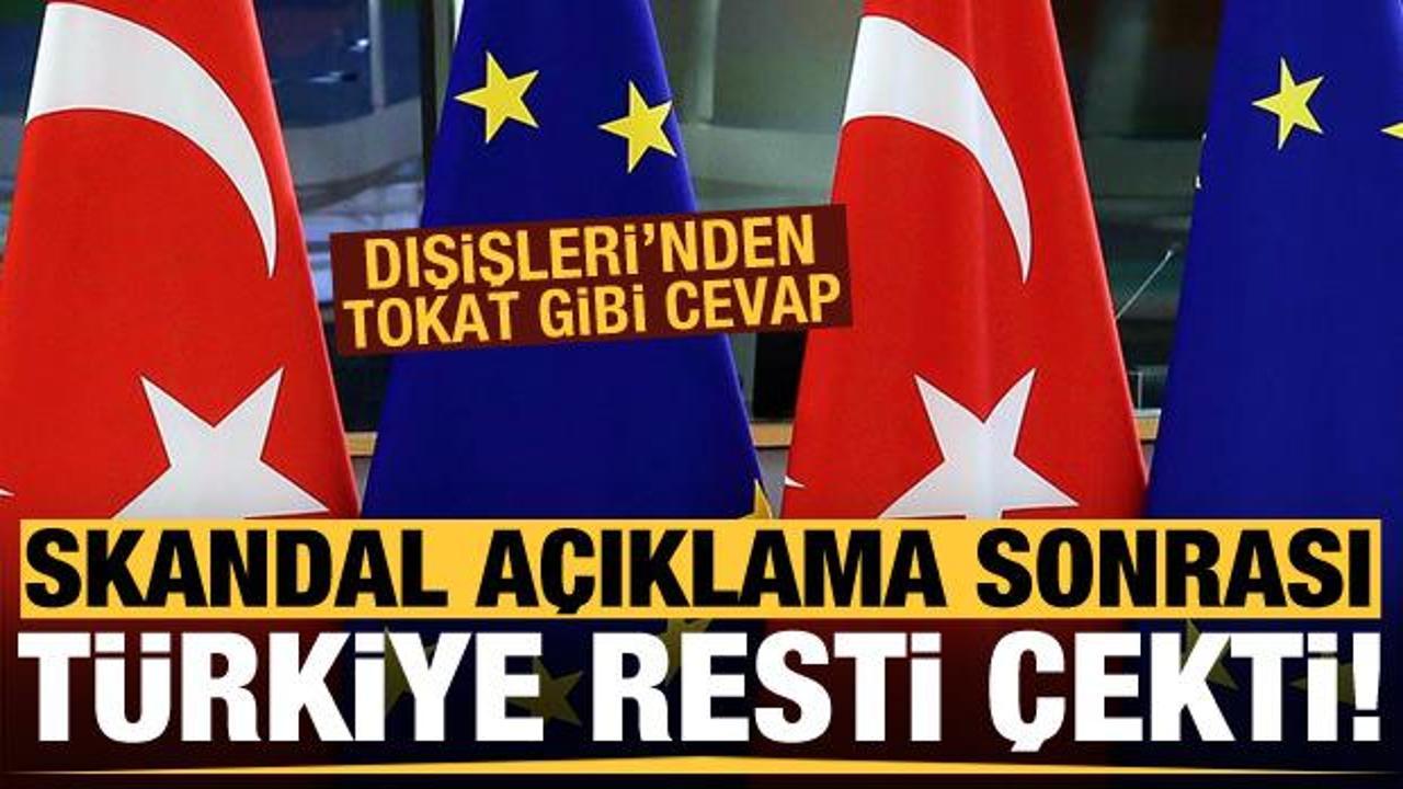 Skandal açıklama sonrası Türkiye resti çekti!