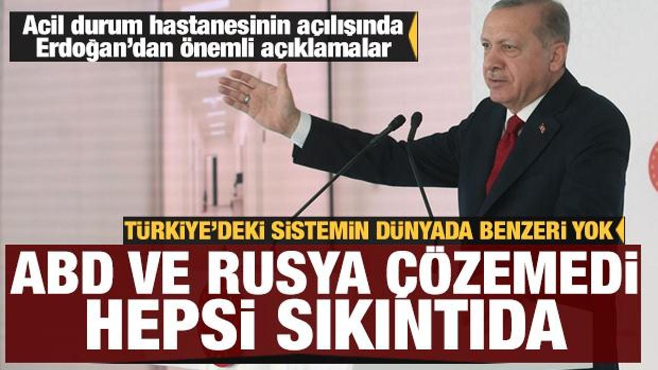Cumhurbaşkanı Erdoğan: Türkiye'deki sistemin benzeri yok ABD ve Rusya bu işi çözemedi!