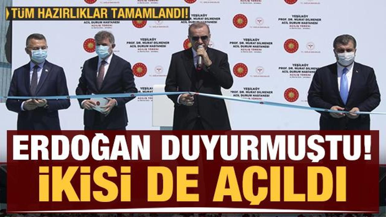 Erdoğan duyurmuştu! İkisi de bugün hizmete açıldı