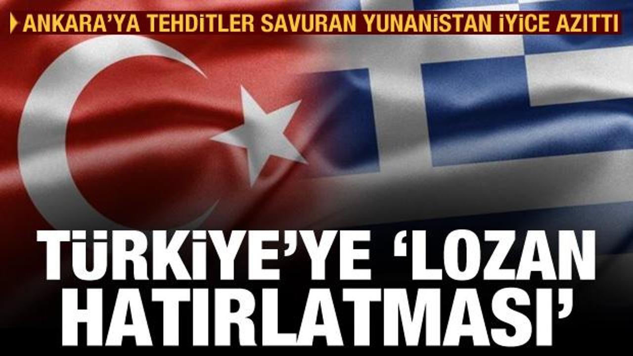 Yunanistan'dan Türkiye'ye skandal 'Lozan Anlaşması' hatırlatması