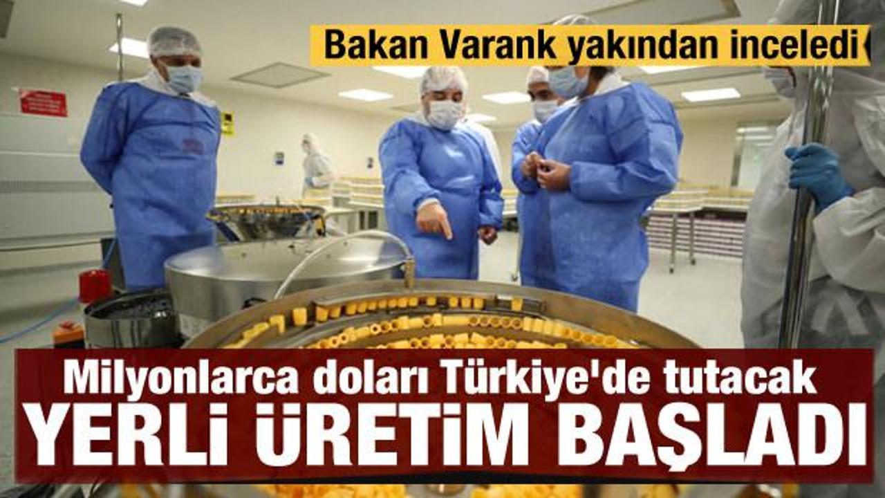 Milyonlarca doları Türkiye'de tutacak yerli üretim başladı
