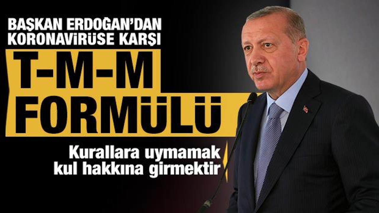 Başkan Erdoğan'dan TMM formülü