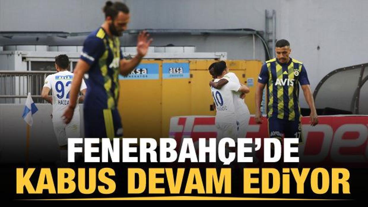 Fenerbahçe'de kabus devam ediyor!