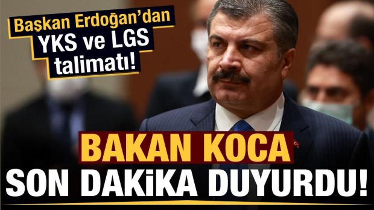 Erdoğan talimat verdi! Flaş LGS ve YKS kararı...