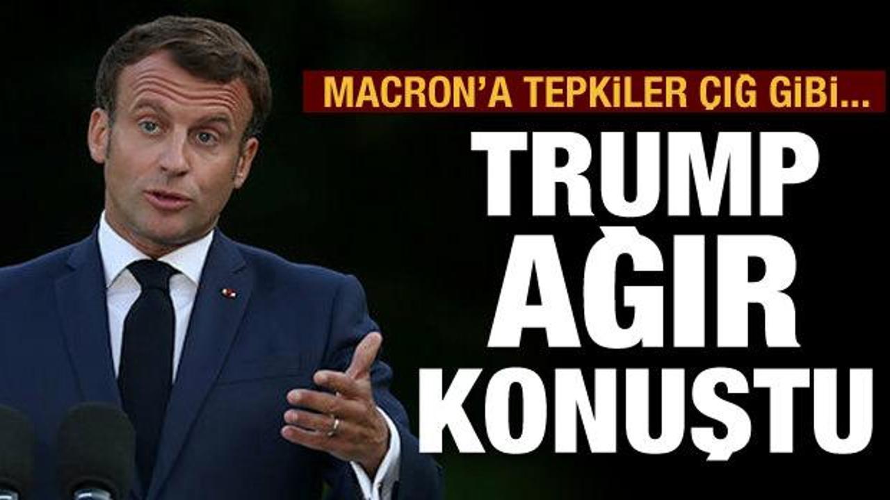 ABD Başkanı Trump'tan Macron hakkında sert sözler