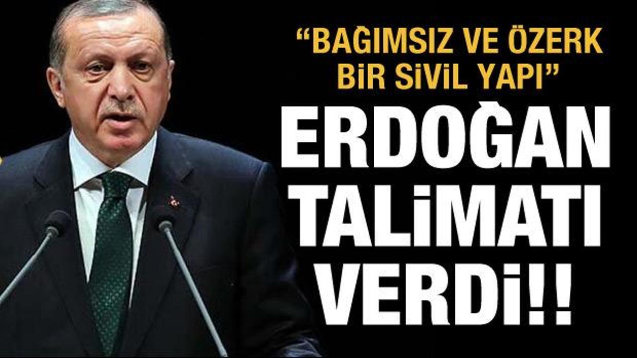 Erdoğan talimat verdi: Yeni yapı oluşturulacak!