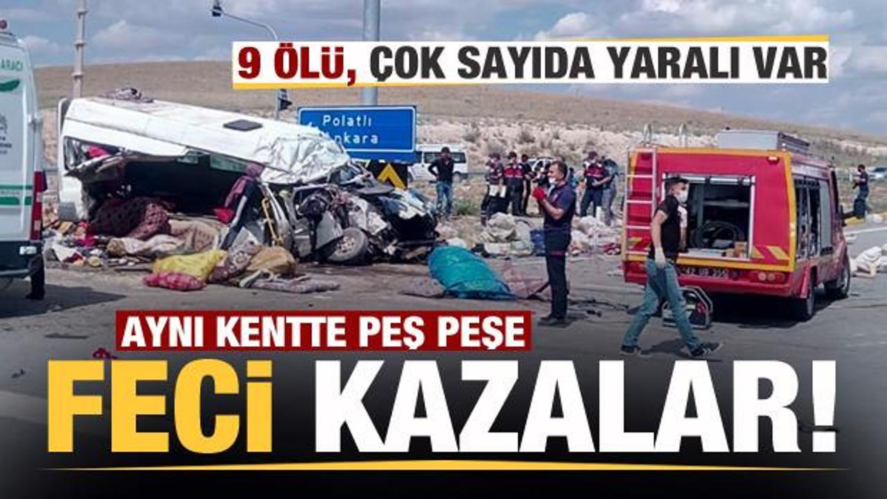 Feci kaza! Peş peşe acı haberler: 9 &ouml;l&uuml;, &ccedil;ok sayıda yaralı var