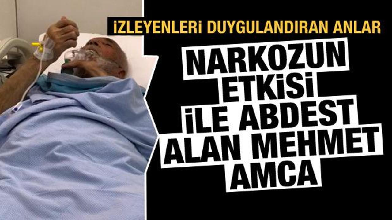 İstanbul'da narkozun etkisiyle abdest alan Mehmet Amca