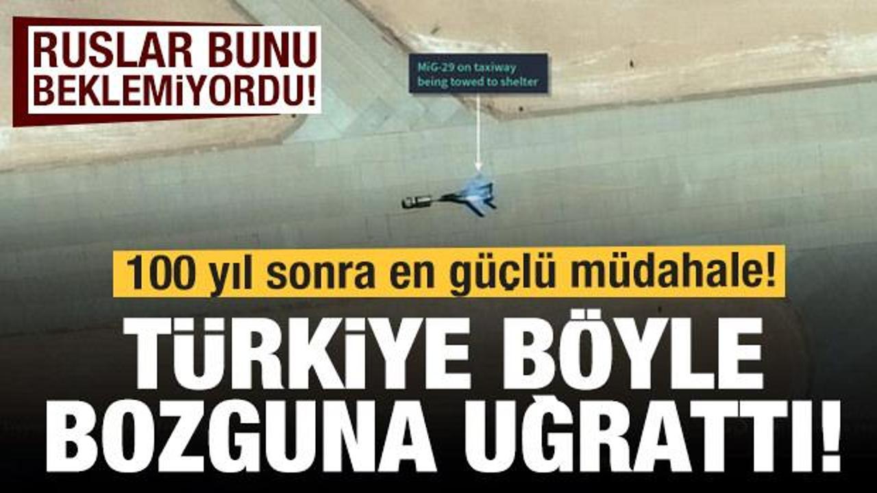 Son dakika haber: Türkiye bozguna uğrattı! Ruslar savaş uçaklarını kaçırdı