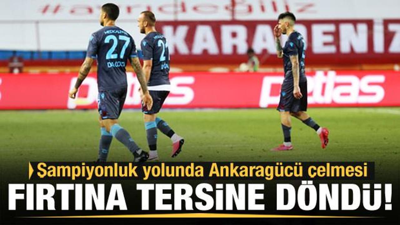 Trabzonspor'a evinde Ankaragücü çelmesi!