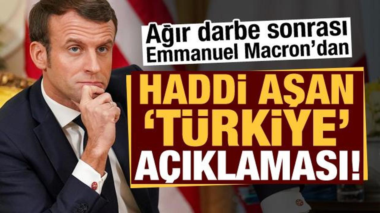 Macron'dan ağır darbe sonrası haddi aşan Türkiye açıklaması!