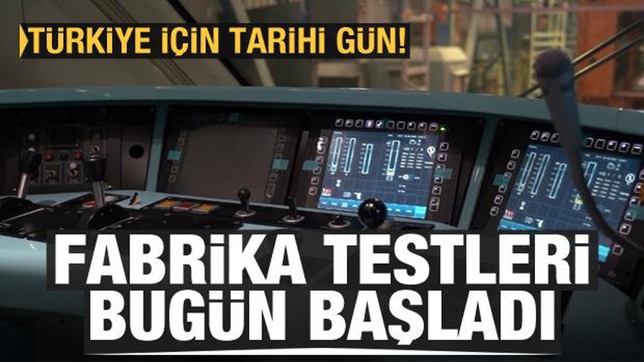 Türkiye için tarihi gün! Elektrikli milli tren raya indi