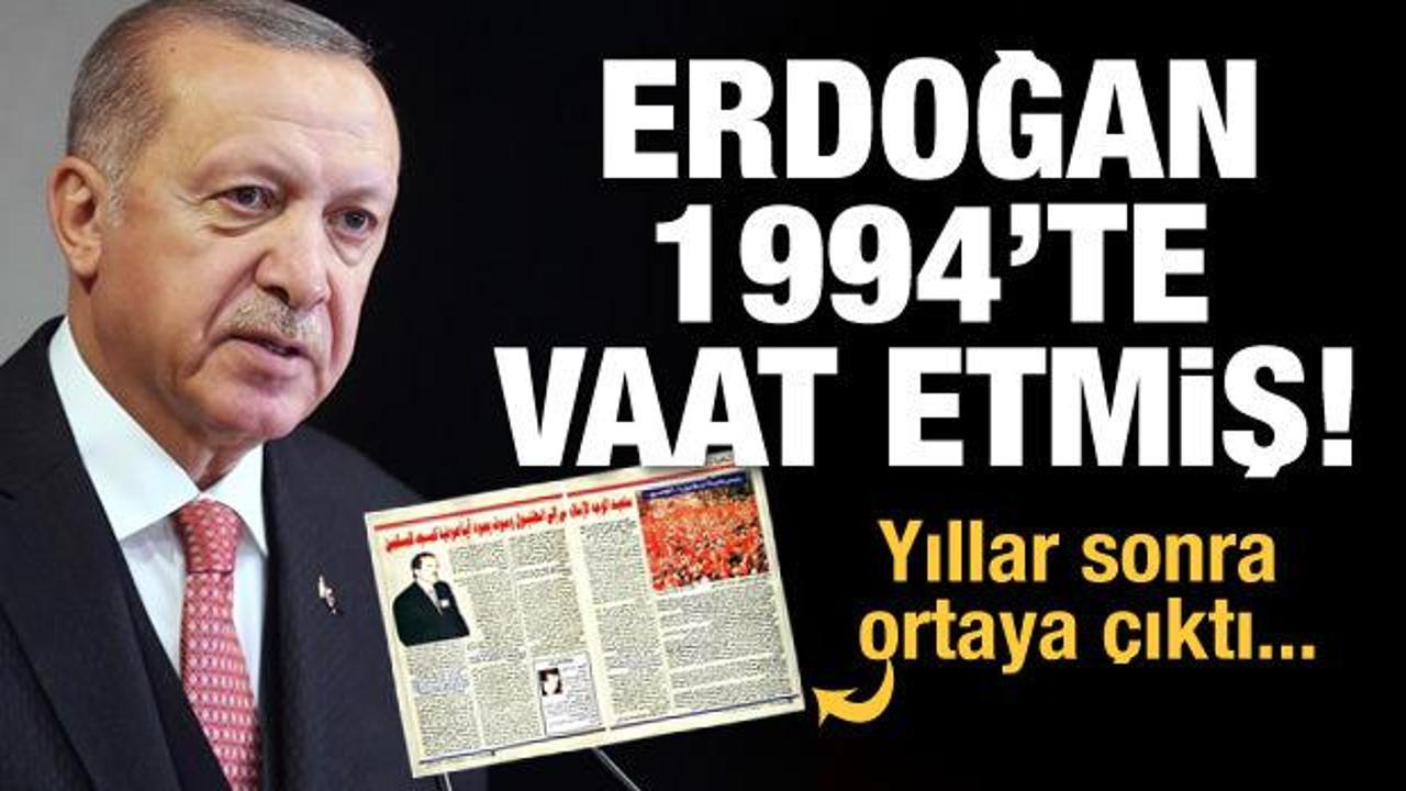 Erdoğan Ayasofya'yı 1994'te vaat etmiş: Yeniden Müslümanların camisi olacak