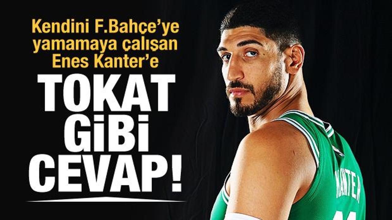 Fenerbahçe'den Enes Kanter'e tokat gibi cevap!
