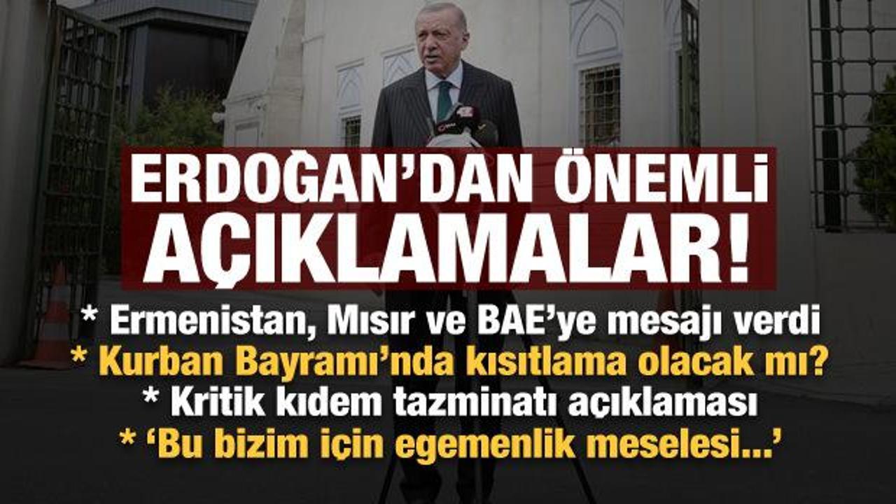 Bayram'da kısıtlama olacak mı? Erdoğan açıkladı...