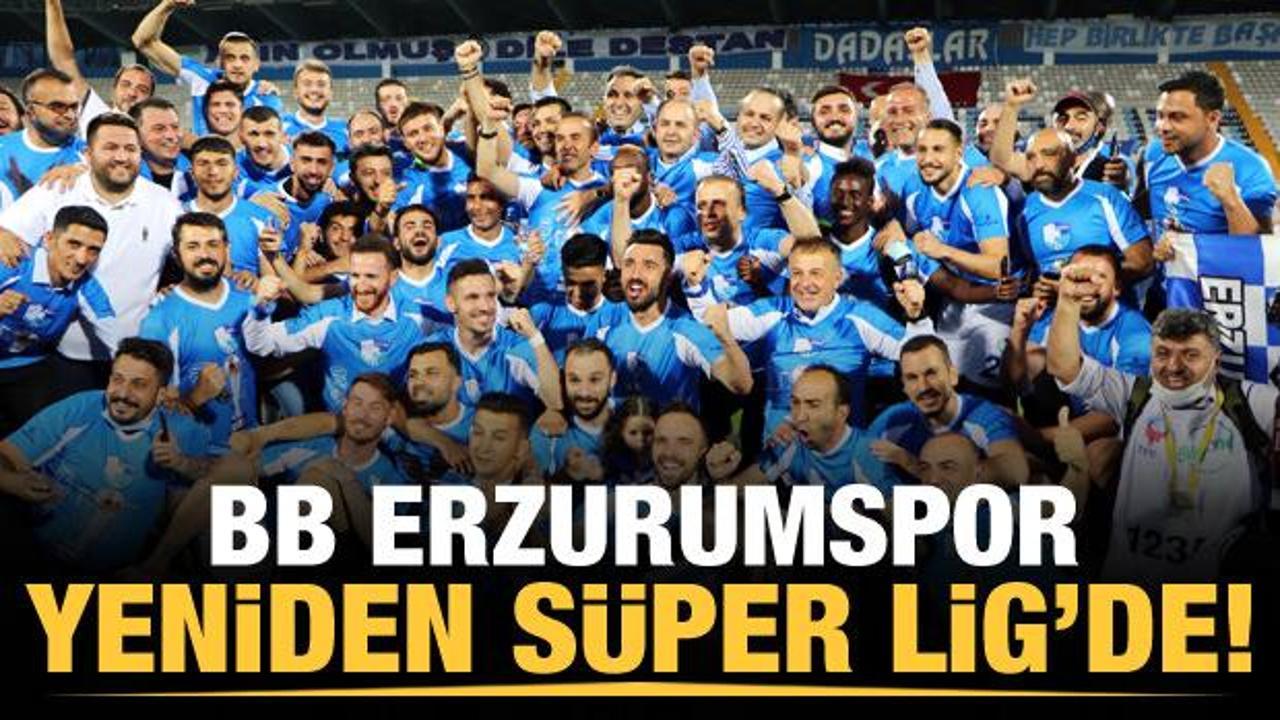 Süper Lig'e yükselen ikinci takım Erzurumspor oldu