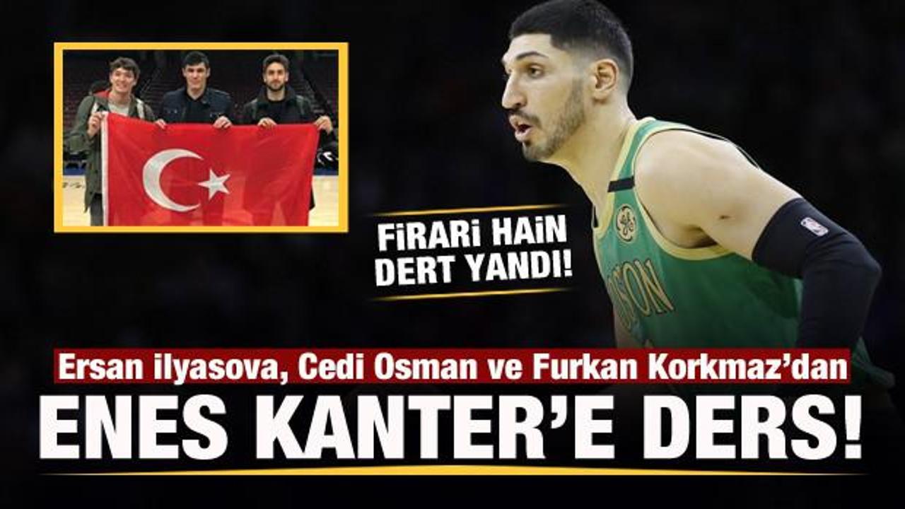 Türk oyunculardan Firari hain Enes Kanter'e ders!