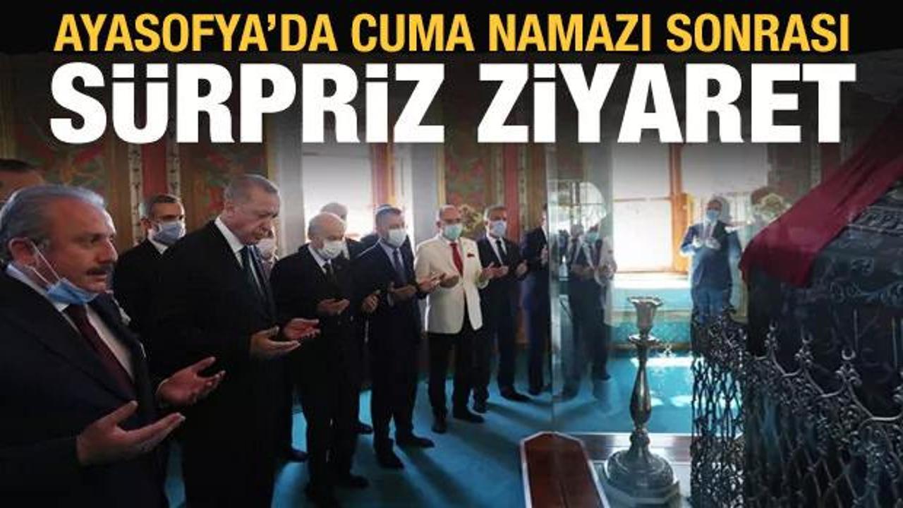 Cumhurbaşkanı Erdoğan'dan Ayasofya sonrası sürpriz ziyaret